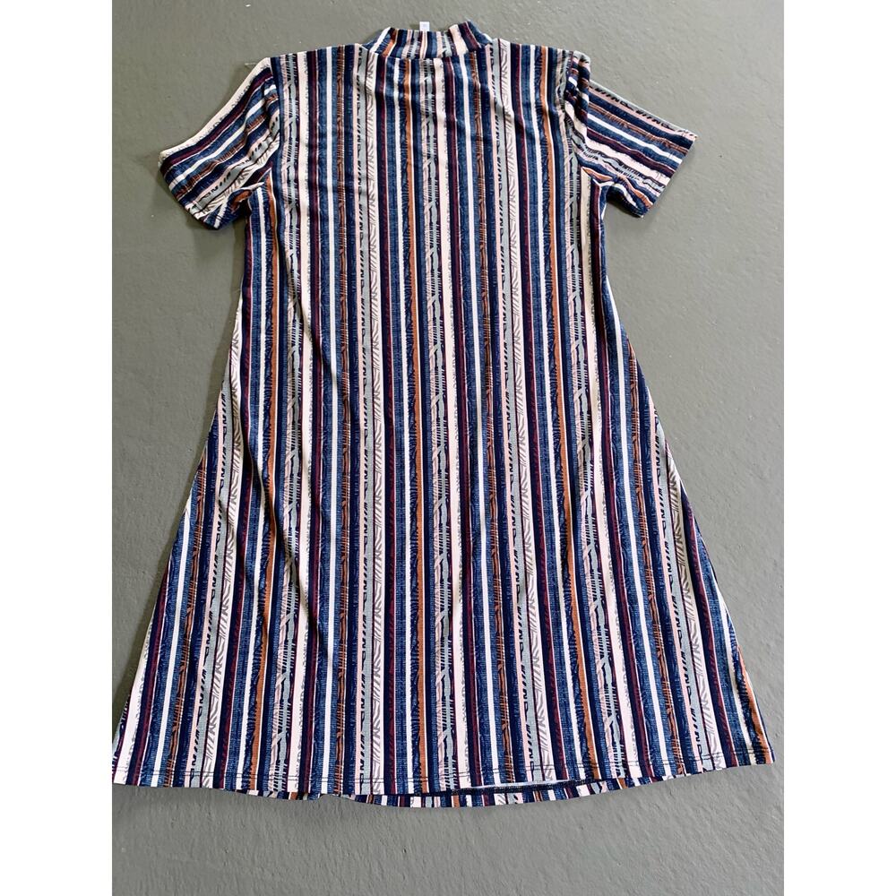 Bcbgeneration Vertical Striped Mock Neck Mini Dre… - image 3